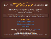 Tablet Screenshot of lakethai.com